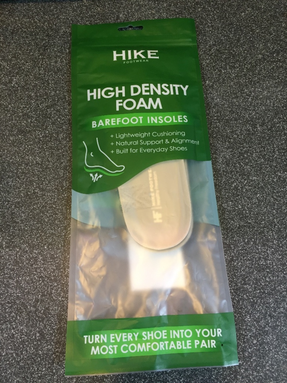 High Density Foam Barefoot Insoles - White